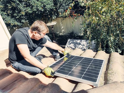Solar panel roof top installation